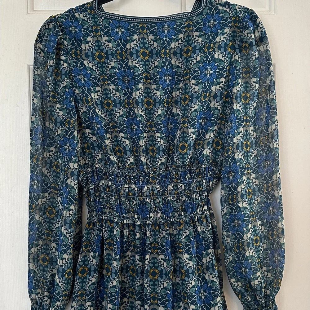 NWT Max Studio floral print long sleeve boho dress small - Picture 6 of 7